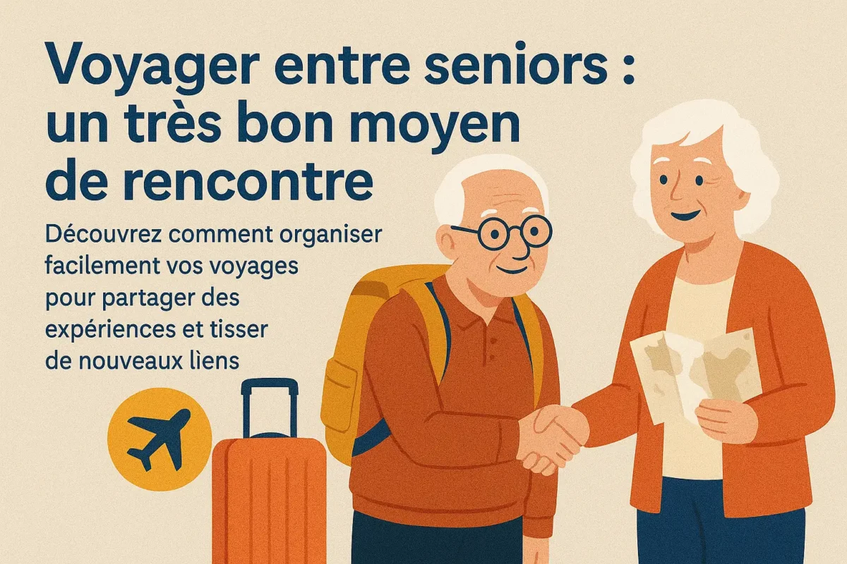 Voyager entre seniors : un très bon moyen de rencontre